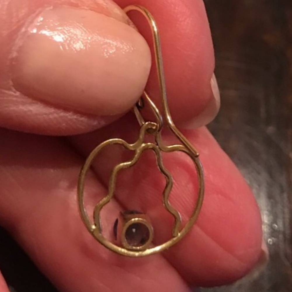 ———SOLD——————EARRINGS 14K ARTIST DESIGNED - Picture 15 of 16